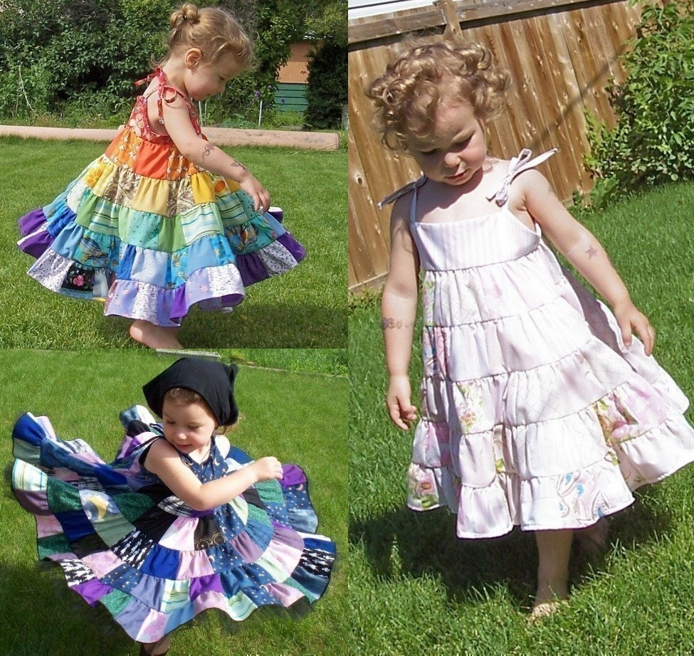 Tiered Patchwork Twirler ePATTERN for child in PDF