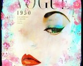 Retro Fashion Art, Vintage Style Print, 1950s Fashion Art, Fashion Illustration, Vogue, Under 25
