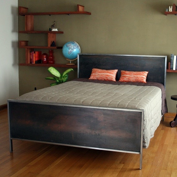 Steel Panel Bed - King Size