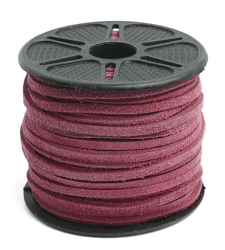 3.5mm Suede Lace for Necklaces and Crafts - Purple Color - 5 Yards/15 Feet - 311814
