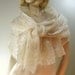 Lacy Felted Shawl  - 8' of translucent ultra-light felted longfiber wool entirely handmade sans shortcuts