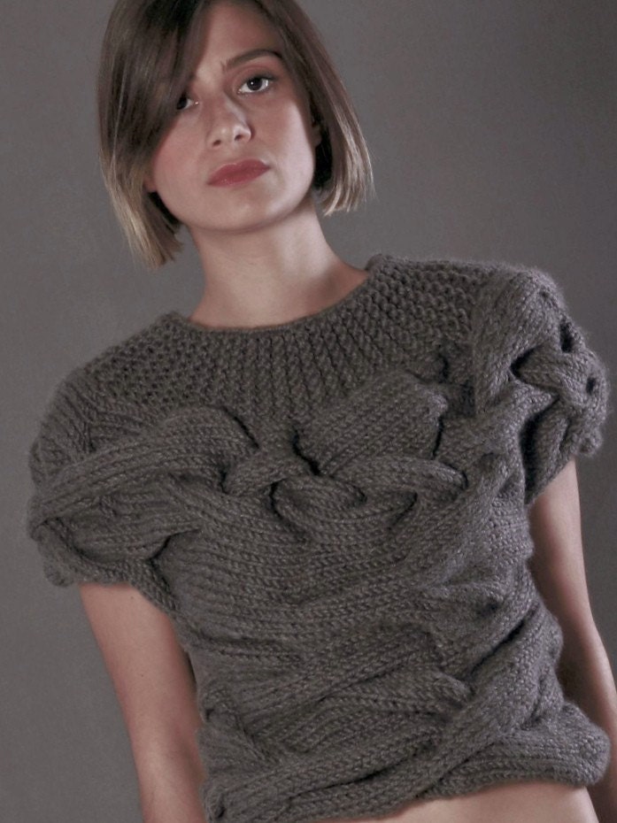 AQUA short sleeves sweater