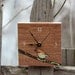 chickadee desk clock (tan)