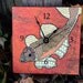 koi desk clock (orange)
