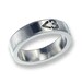 Less Than Three Ring, Handmade Sterling Silver Unisex