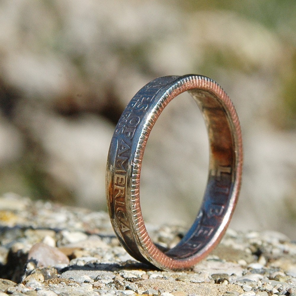Quarter Ring, Handmade from Genuine US Coin, Unisex