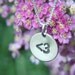 Less Than Three ( Heart ) Emoticon Petite Sterling Silver Charm Pendant, Geek Chic Jewelry