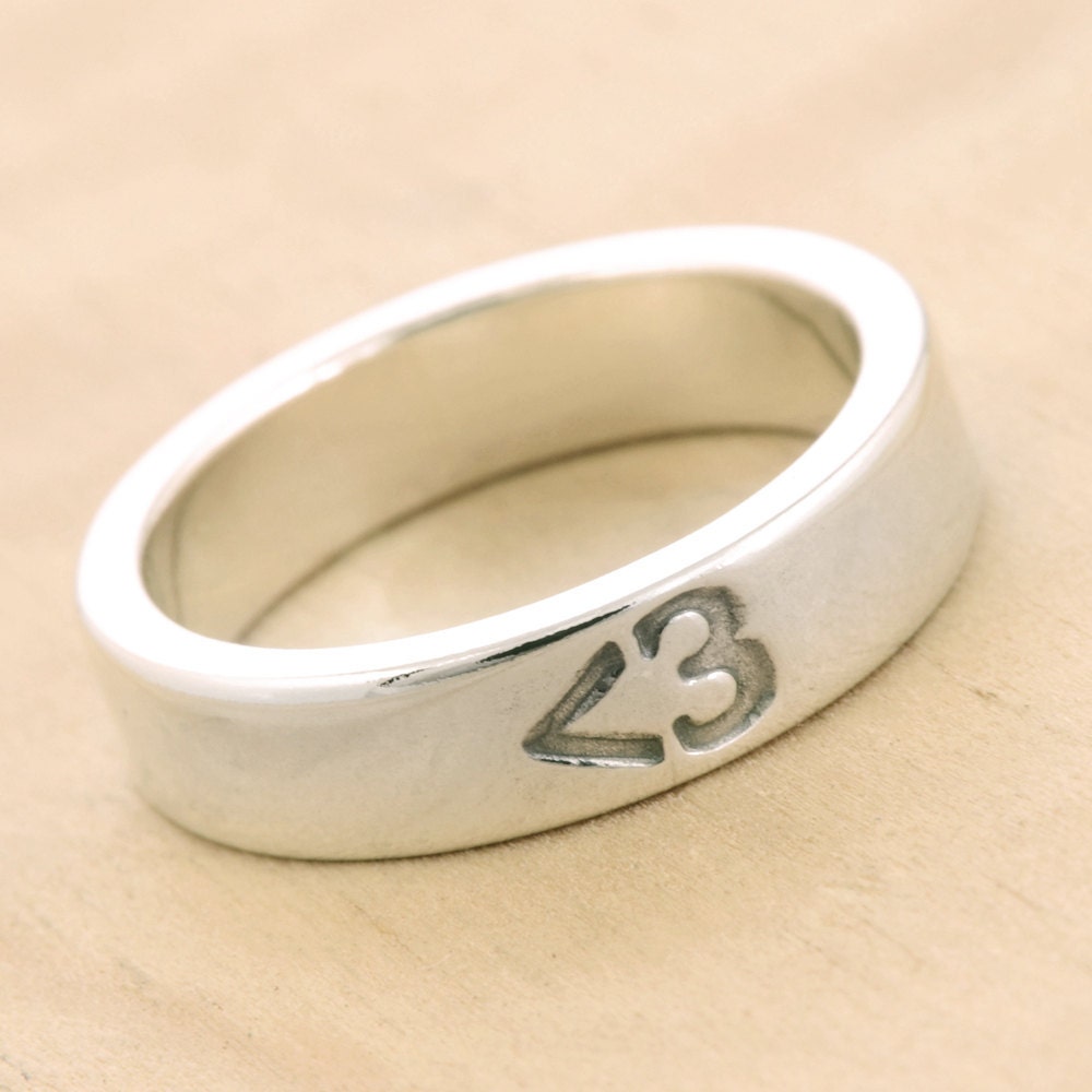 Less Than Three ( Heart ) Emoticon Ring, Handmade Sterling Silver Unisex, Geek Chic Jewelry