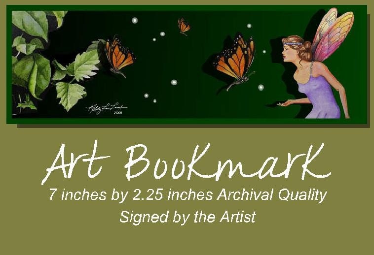 Fairy And Butterfly Bookmark from Original Art  Melody Lea Lamb