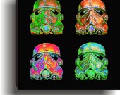 Steampunk Optimus Stormtrooper Pop Art  Warhol Giclee print  Star Wars Art
