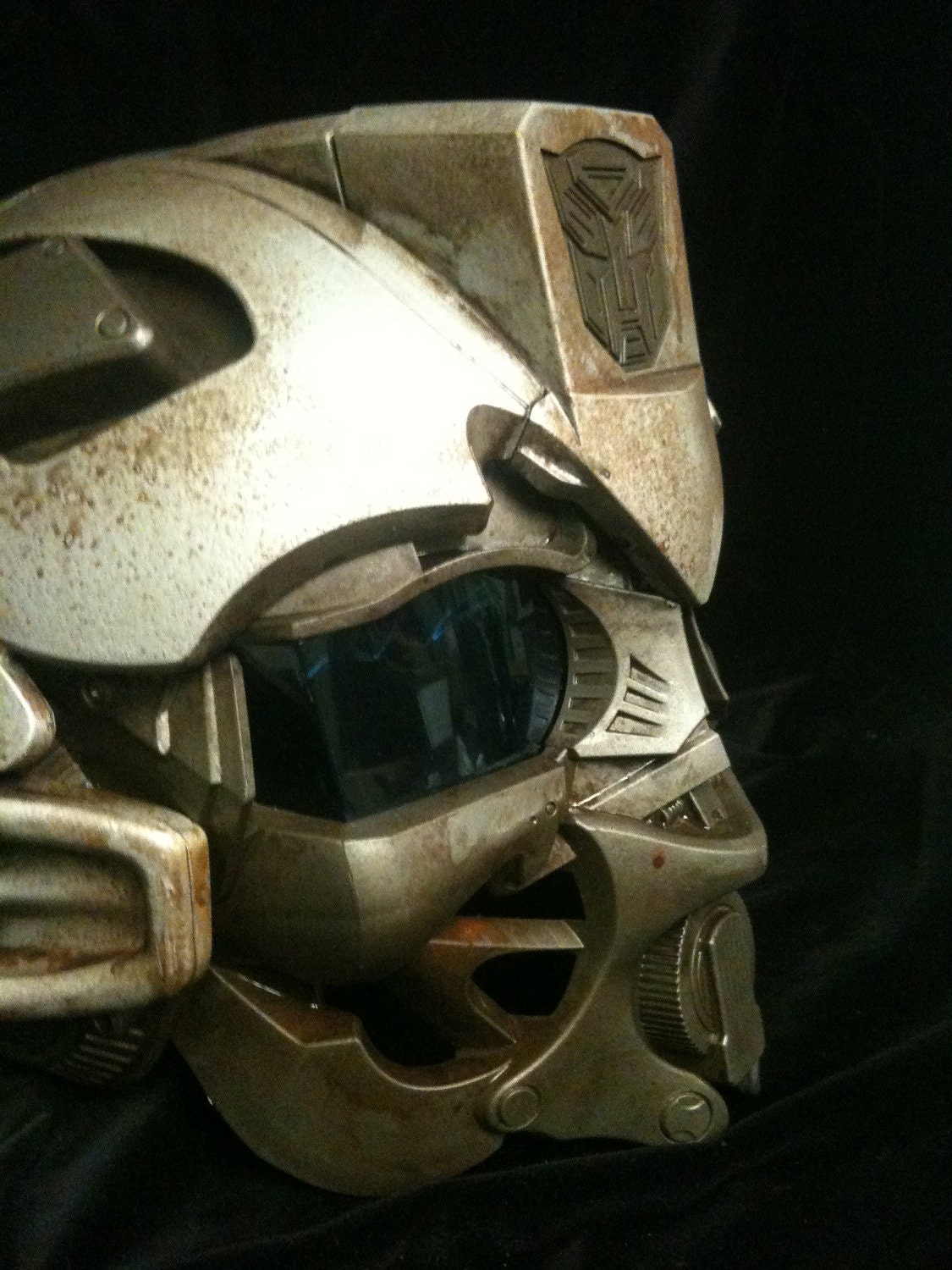Steampunk Junkyard Bumble Bee Helmet Transformers Life Size Cosplay Battle damaged
