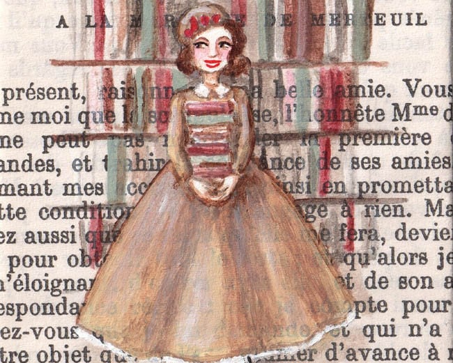 Open Edition ACEO Print - Paris, 1957 - Anais, In Her Favourite Room