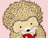 Hedgehog Love - Print