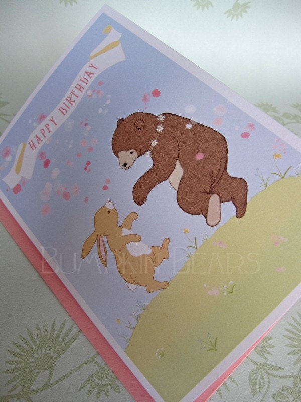 Blossom Hop Birthday Card