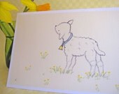 Buttercup the Lamb Set of 3 Notecards
