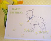 Birthday Card - Buttercup The Lamb