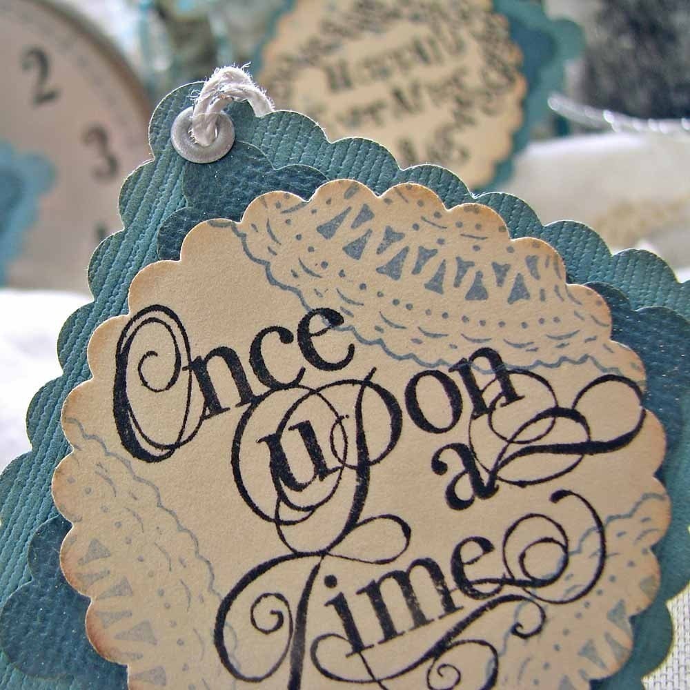 Gift Tag Wedding Favors- Romantic Fairytale Words