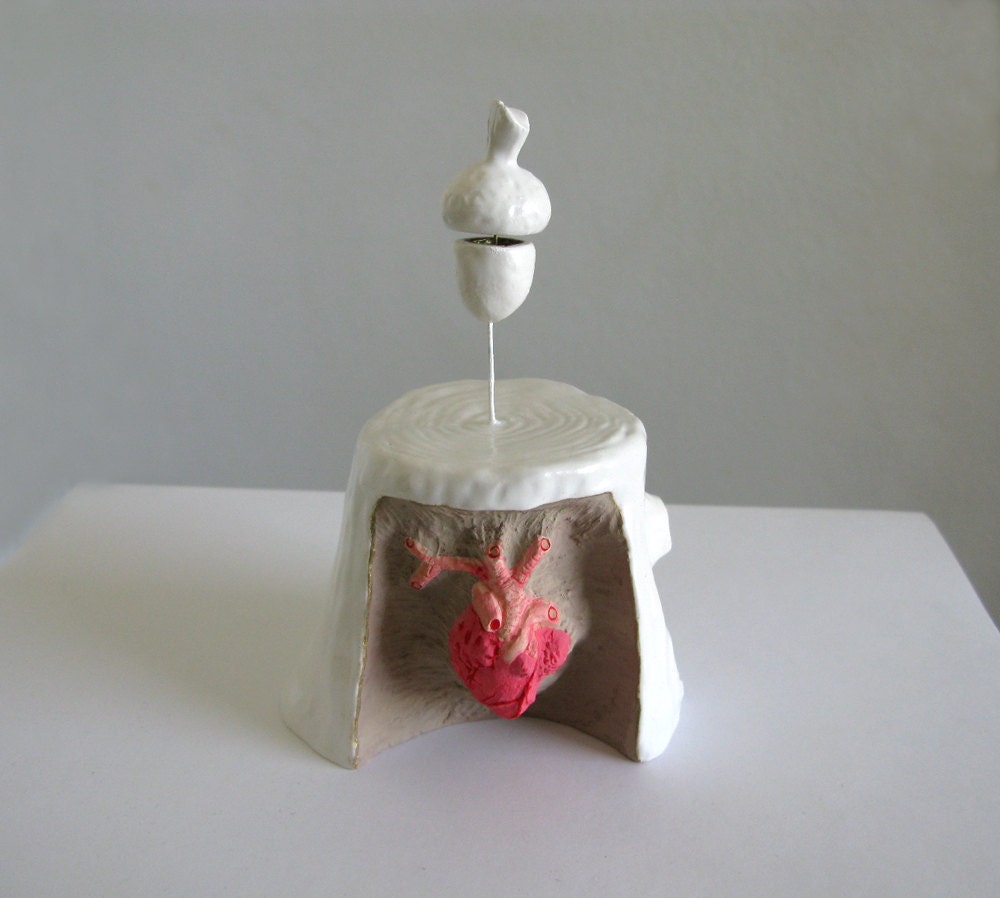 Anatomically Correct Tree Ghost - ceramic sculpture