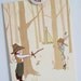 Cowboys and Indians Blank Greetings Card