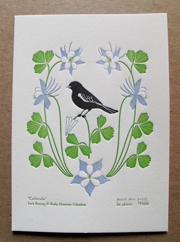 colorado (from birds and blooms of the 50 states)