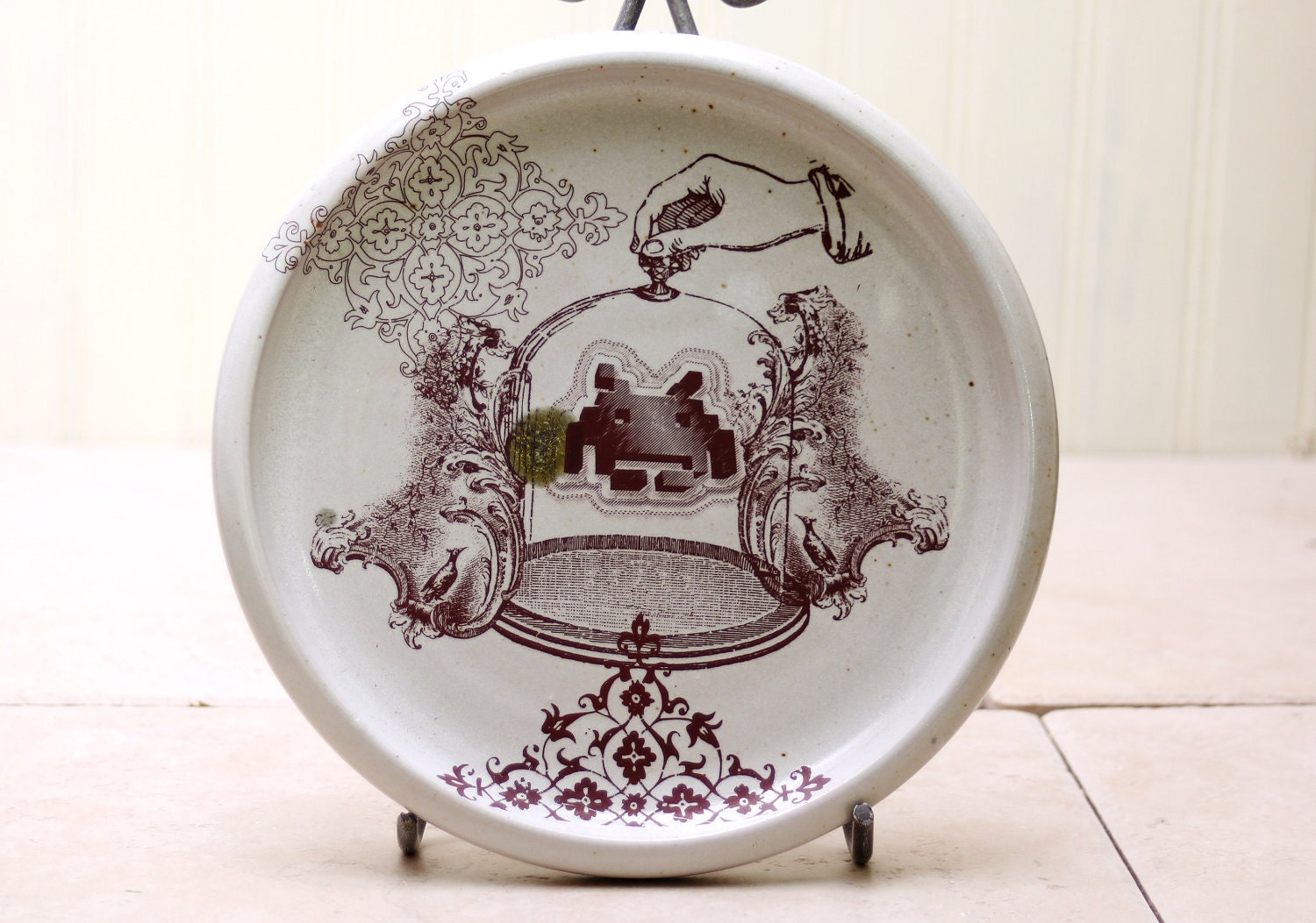 Salad Plate - Atari Space Invaders Video Game