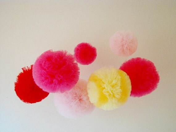 Whimsy Wendy Three Party Puffs in Your Color Choosing Il_570xn