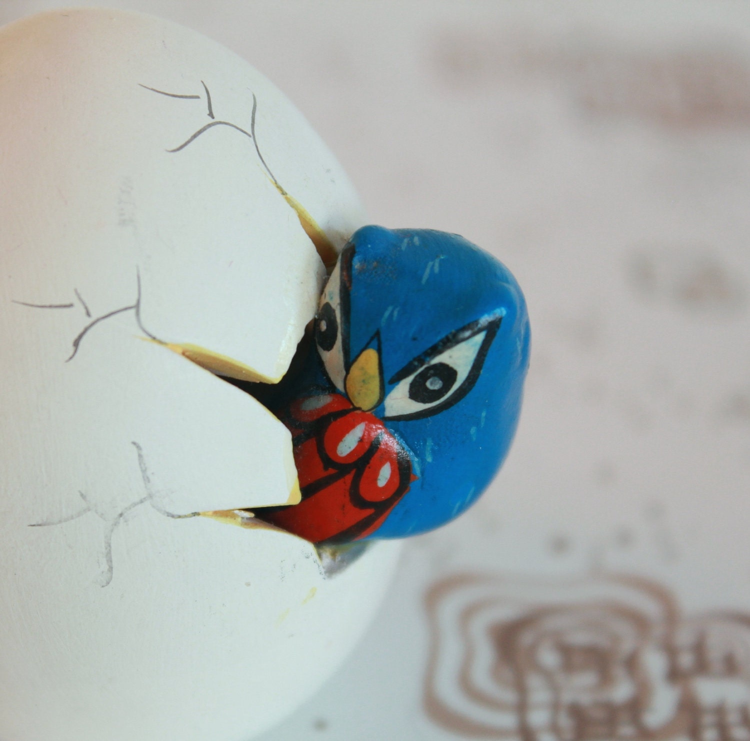 Owl in an egg