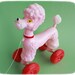 Poodle pull toy - Mint 1950's