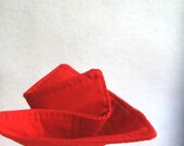 recycled vintage eco brooch / pin / corsage in red