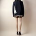 nautical sailboat sweater / oversized / cotton / crewneck / s / m