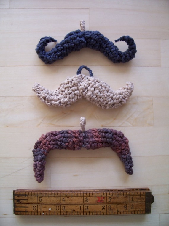 Patterns for mustaches, three ways