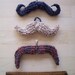 Patterns for mustaches, three ways
