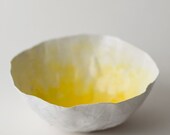 Small Yellow Paper Bowl