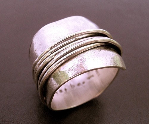 Destiny Wrapped Wide Band in Sterling Silver