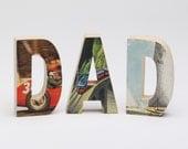 Dad vintage sport letters