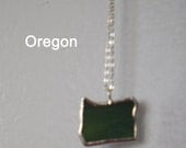 Your home state stained glass pendant by Glass Action Ohio Indiana Texas more