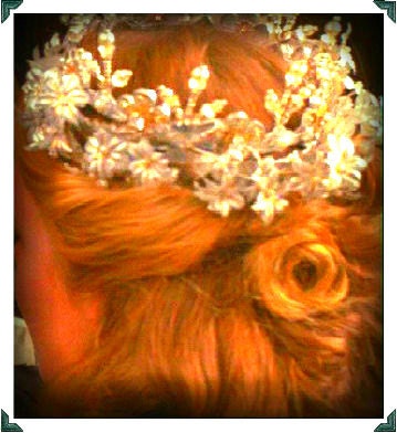 The Princess Bride Silver Flowers and Leaves Crown-Wedding-Fairy-Crown-Tiara-Faeryspell Creations
