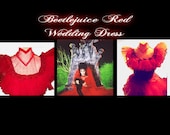 Beetlejuice Costume Red Wedding Dress-Lydia Deetz--Custom--Faeryspell Creations