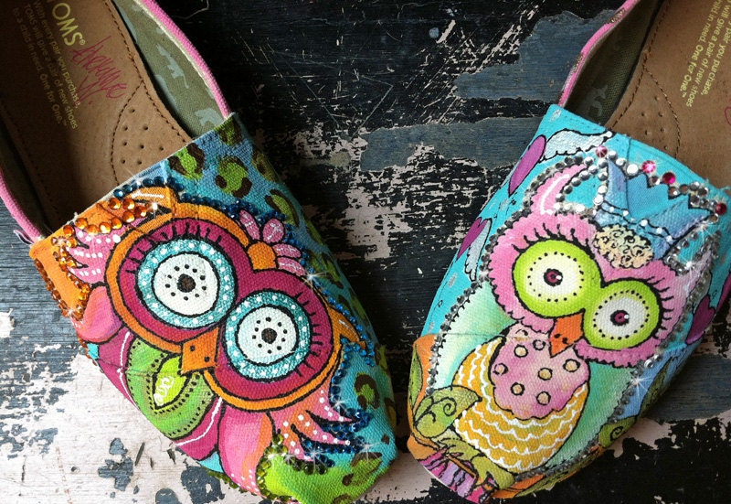Colorful Owl Paintings
