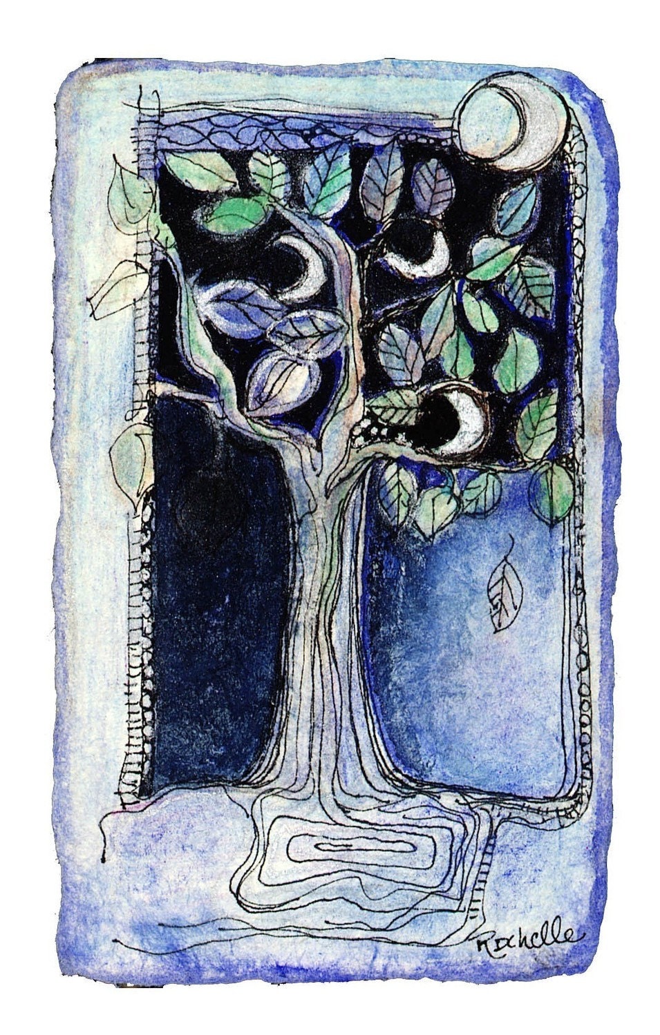 Moon Tree card