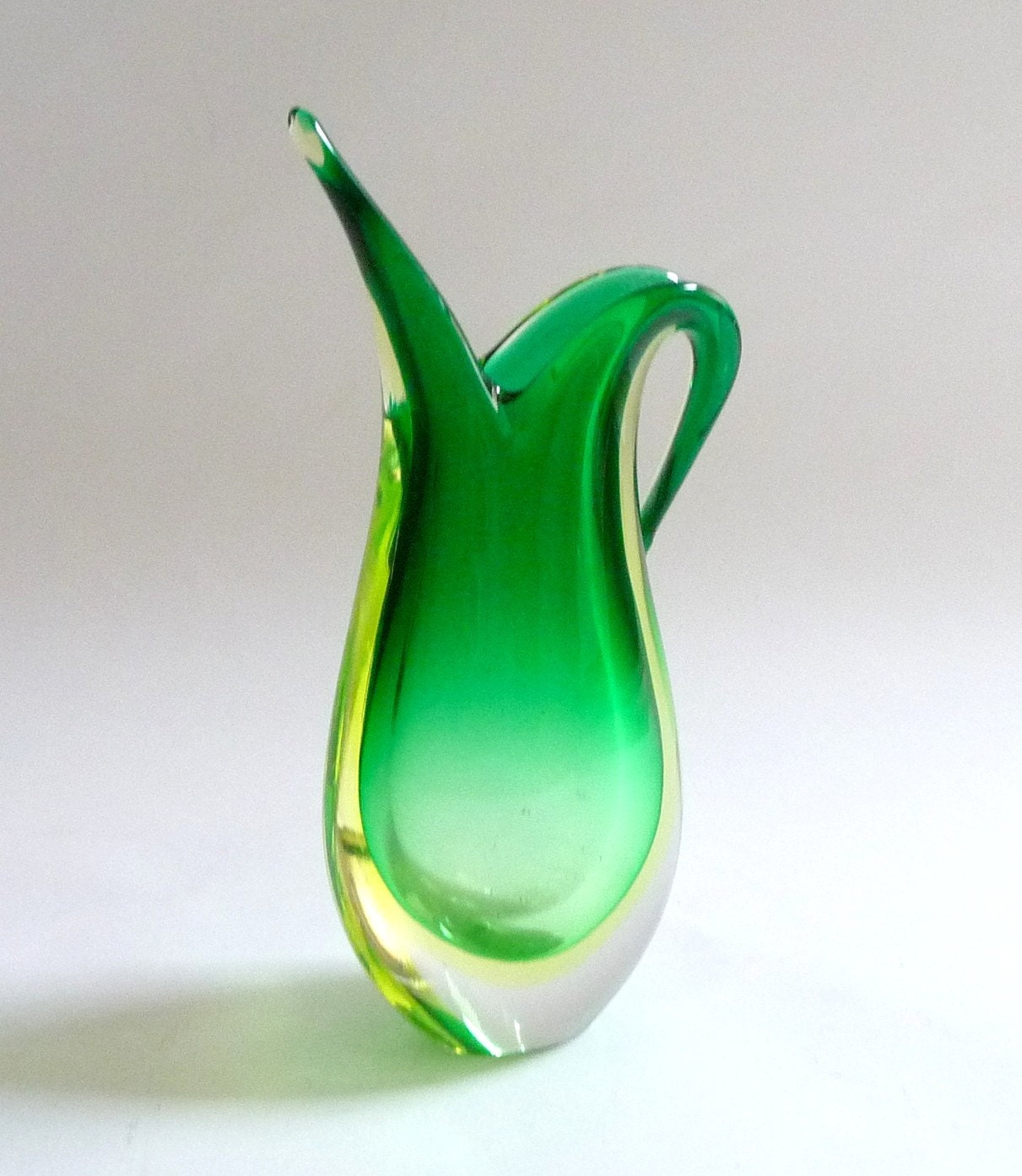 1950s Flavio Poli for Seguso Teardrop Sommerso Vase