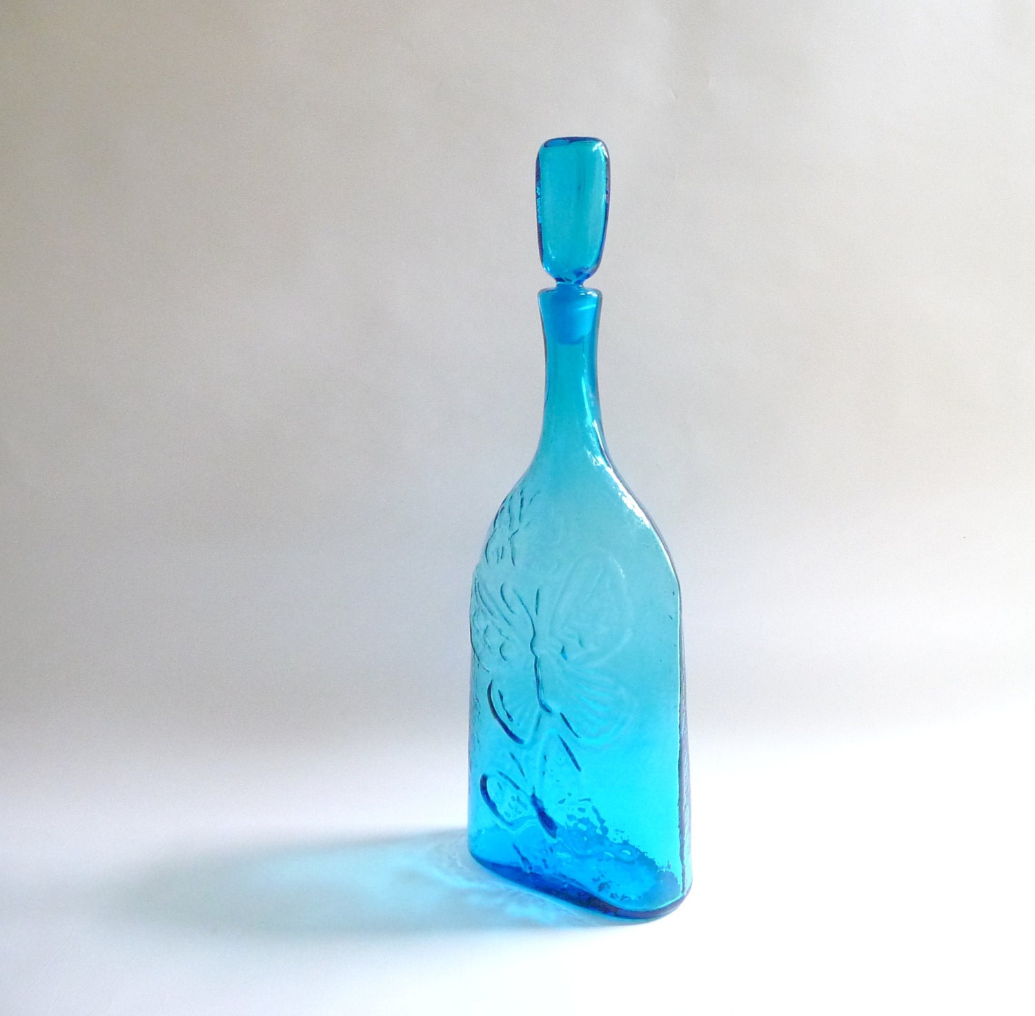 Blenko Butterfly Decanter 6527 by Joel Philip Myers