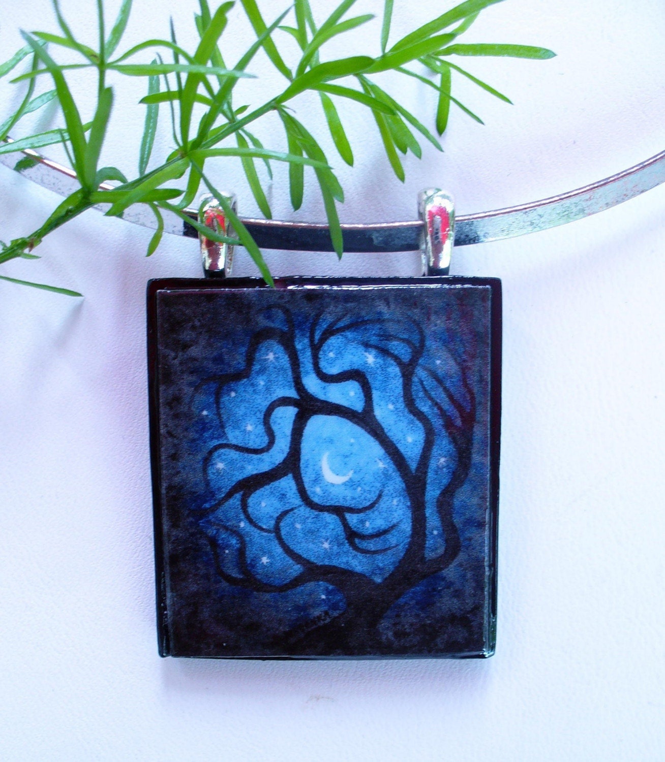 Star Light Moon Bright ORIGINAL ART PENDANT