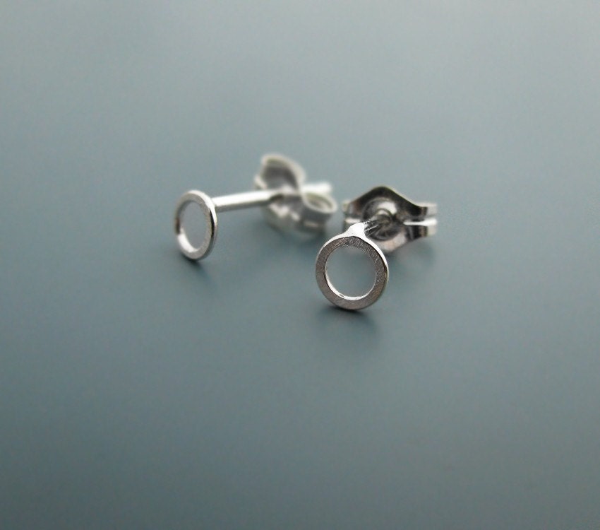 Mini - sterling silver earrings
