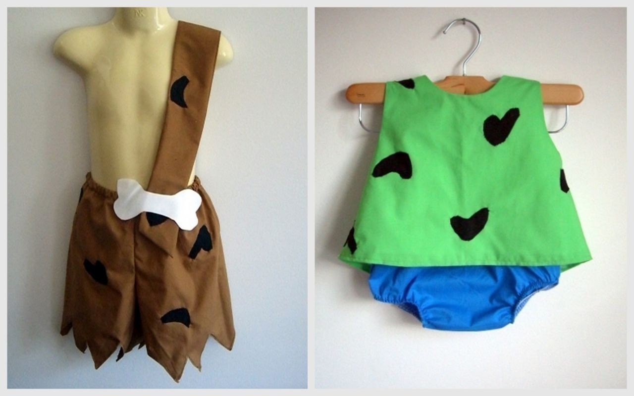 Pebbles and Bam Bam Costumes - girl - boy - clothing - Halloween