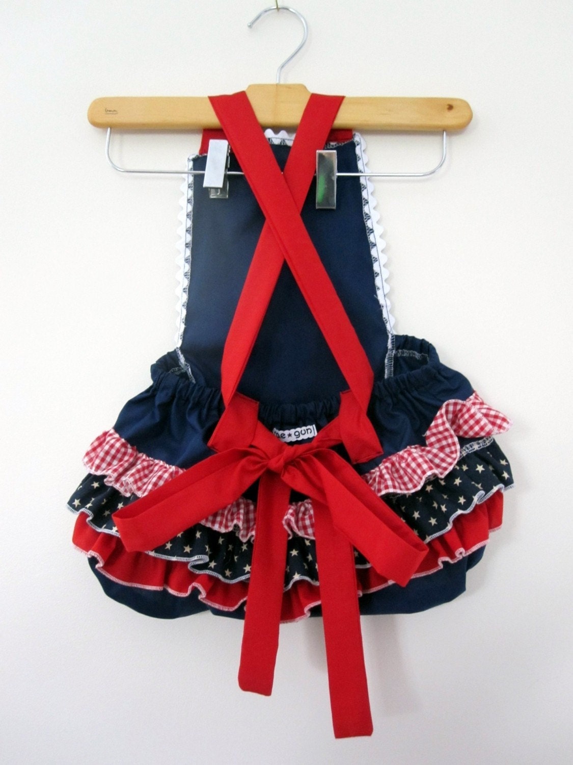 Retro Ruffler -Stars and Stripes - Baby girl - Toddler - Jumper - July 4th