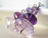 The Purples Amethyst Earrings Gemstone and sterling silver