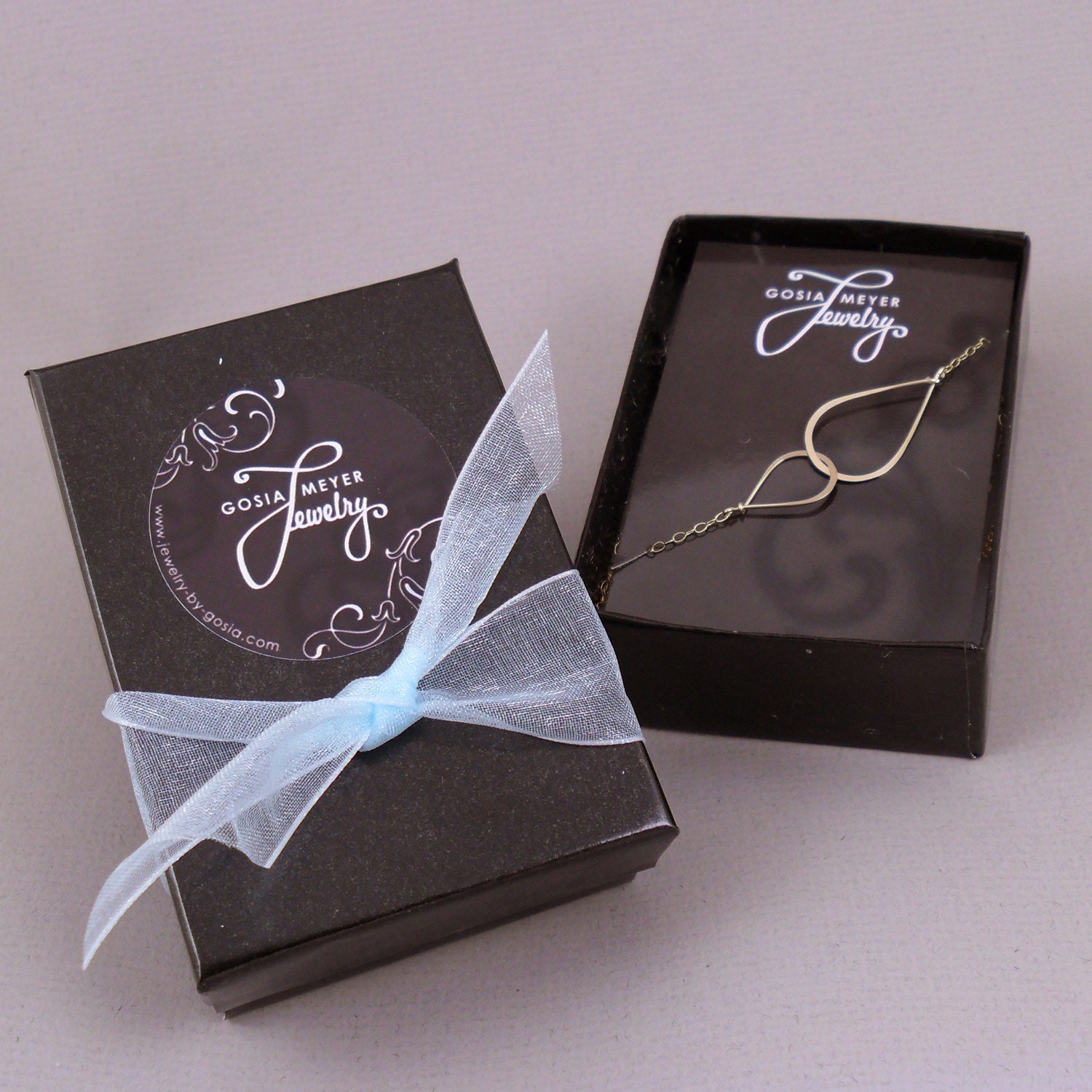 Gold Infinity Necklace - Infinity Eternity Necklace in 14K Gold Filled