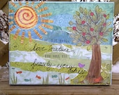 Beauty Everywhere -  Original Mixed Media Canvas - MADE TO ORDER