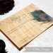 Real Wood Peacock Feather Custom Wedding Invitations